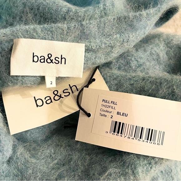 Ba&Sh Pullover Fill alpaca blend fuzzy knotted sweater, NWT, size 2 (Sm/Med) - Picture 4 of 12